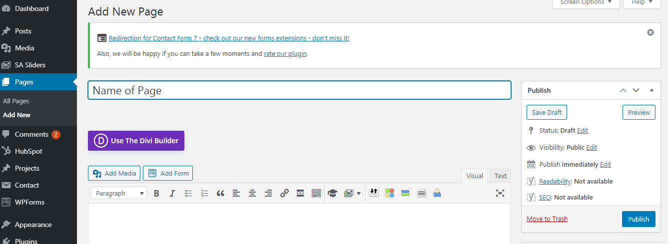 FireShot Capture 380 - Add New Page ‹ Addinfi — WordPress - addinfi.com (1)